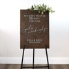 The Elias | 3D Wood Wedding Welcome Sign by Small Town Timbers