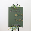 The Fairbanks | 3D Wood Wedding Welcome Sign by Small Town Timbers