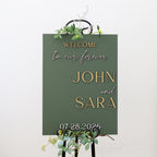 The Fairbanks | 3D Wood Wedding Welcome Sign by Small Town Timbers