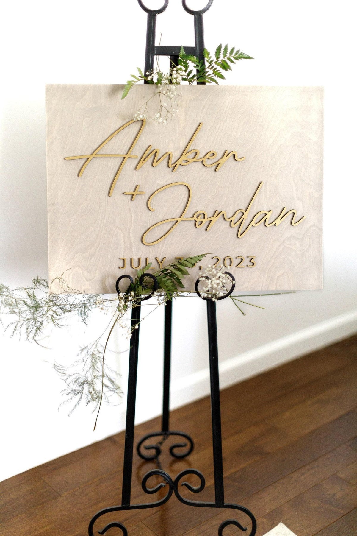 The Swan House | 3D Wood Wedding Welcome Sign by Small Town Timbers