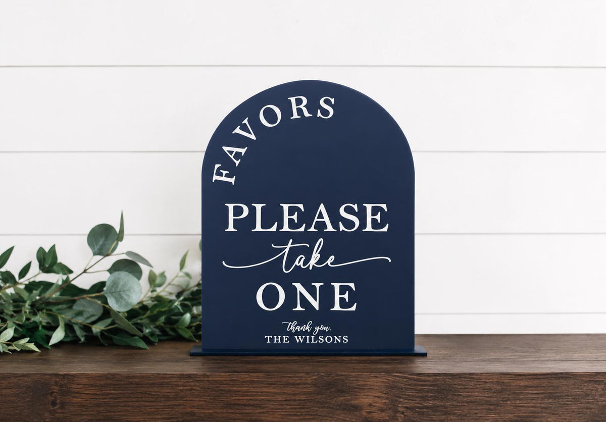 The Bridget | Custom Acrylic Wedding Signs by Small Town Timbers