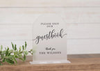 The Bridget | Custom Acrylic Wedding Signs by Small Town Timbers