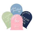 The Bridget | Custom Acrylic Wedding Signs by Small Town Timbers