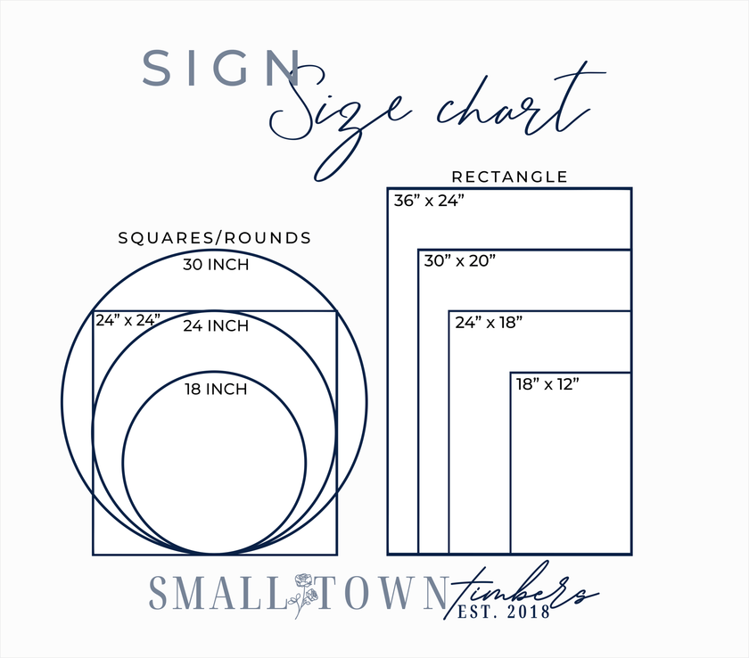 MICHAEL + TIFFANY WEDDING WELCOME SIGN - Small Town Timbers