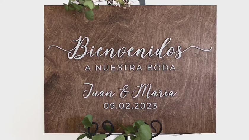 JUAN + MARIA WEDDING WELCOME SIGN