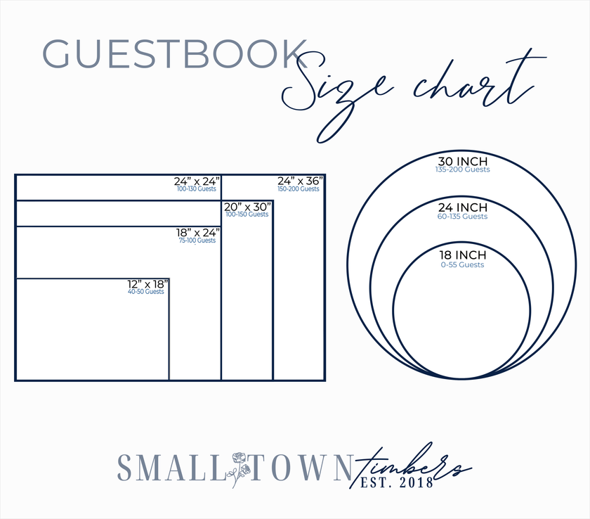THE BENNETTS WEDDING GUEST BOOK SIGN - Small Town Timbers