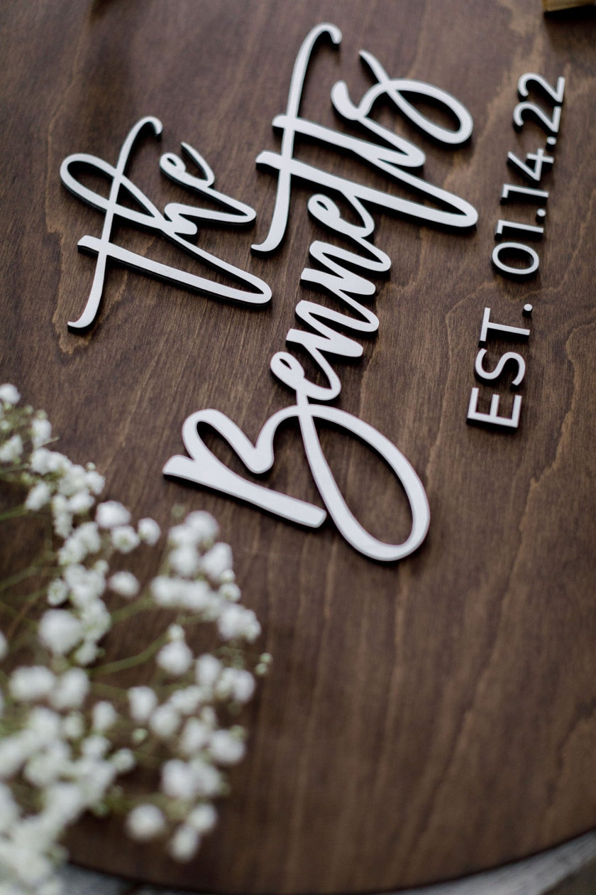 WEDDING GUEST BOOK ALTERNITIVE | WOODEN 3D GUESTBOOK SIGN | THE BENNETTS - Small Town Timbers