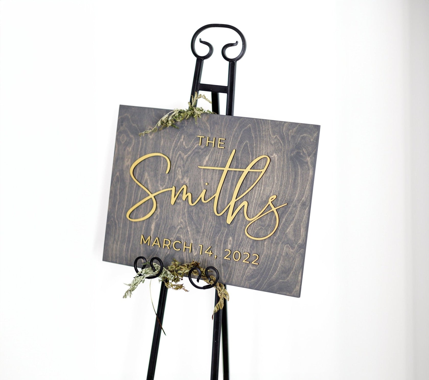 THE SMITHS WEDDING WELCOME NAME SIGN – Small Town Timbers